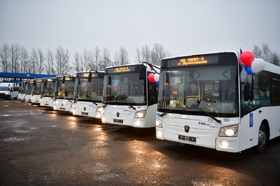 Автобусы, взятые в лизинг ярославским «ПАТП-1», отправляют в Рыбинск