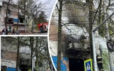 В Ярославле вновь горит расселенный дом на проспекте Октября