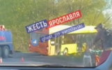 В Ярославле электробус едва не оказался в кювете