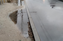 «Поймали погоду»: в Ярославле утонул ремонт улицы Комсомольская