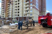 В Ярославле горел дом строящегося жилого комплекса