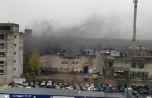 В Рыбинске горел бывший завод «Призма»