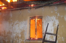 В Дзержинском районе Ярославля сгорел частный дом