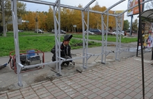 В Ярославле продолжают устанавливать остановочные комплексы. С фото