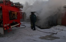 В Ярославле горел гаражный комплекс