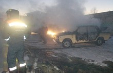 В Ярославле горел гаражный комплекс