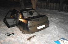 В Ярославской области пьяный водитель «десятки»  врезался в дорожный знак и «улетел» в кювет