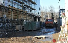Фасад универмага «Ярославль» почти готов. Фоторепортаж
