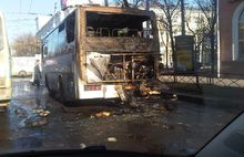 В Ярославле на улице Свободы горела маршрутка N 78