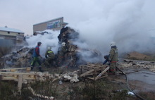 В Рыбинске сгорел торговый павильон