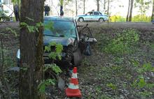 В Переславском районе Форд Фокус съехал в кювет и врезался в дерево
