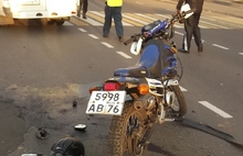 В Рыбинске столкнулись мотоцикл и иномарка
