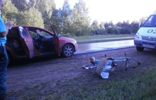 Утром под Рыбинском иномарка сбила велосипедиста