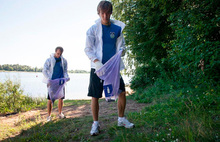 В выходные берег Волги от мусора чистили волонтеры и футболисты «Шинника»