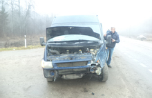 В Большесельском районе не смогли разъехаться микроавтобус «Форд» и «Мерседес»