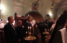 Губернатор Ярославской области крещенскую ночь встретил в Воскресенском соборе Тутаева