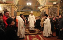 Губернатор Ярославской области крещенскую ночь встретил в Воскресенском соборе Тутаева