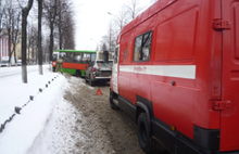 Причиной ДТП с маршруткой на проспекте Ленина стала яма на дороге