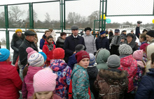 В селе Марково Ростовского района состоялось открытие многофункциональной спортивной площадки