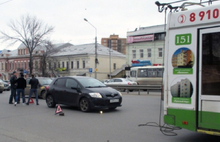 На Московском проспекте столкнулись троллейбус и иномарка