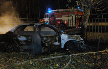 ДТП на проспекте Фрунзе: «Мицубиси» врезался в дерево и загорелся