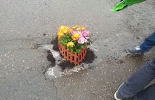 За цветы, высаженные в ямах на дорогах Ярославля, привлекут к ответственности