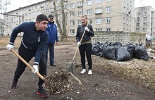 Более ста студентов вышли на субботник во Фрунзенском районе Ярославля