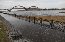 В Рыбинске затопило Волжскую набережную