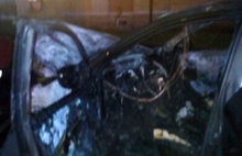 Ночью в Рыбинске сгорел автомобиль