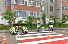 На улицах Ярославля появилась яркая креативная дорожная разметка