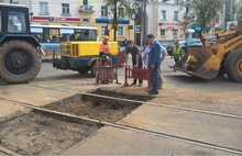 Трамвайные рельсы в Ярославле лежали на «жидком» месте