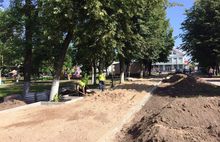 В Угличе заканчивают обновление парка Победы по губернаторскому проекту «Решаем вместе»