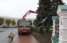 В Ярославле демонтируют опоры освещения у церкви Ильи Пророка