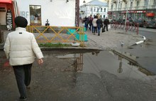 Ярославцы тонут в лужах на пешеходных переходах