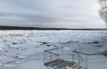 Необычное явление в Рыбинске: на набережной образовались торосы