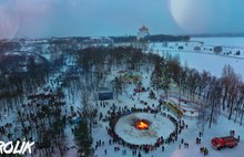 Главная Масленицы страны в Ярославле: фото с неба