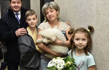 Владимир Путин подарил щенка швейцарской овчарки ярославскому мальчику