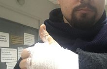 Лайк за уборку: активист «Дорог Ярославля» сломал руку в центре города - видео