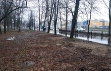 В Ярославле под дождем открыли не принятый парк: фоторепортаж