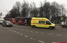 В центре Ярославля в ДТП попал пассажирский автобус