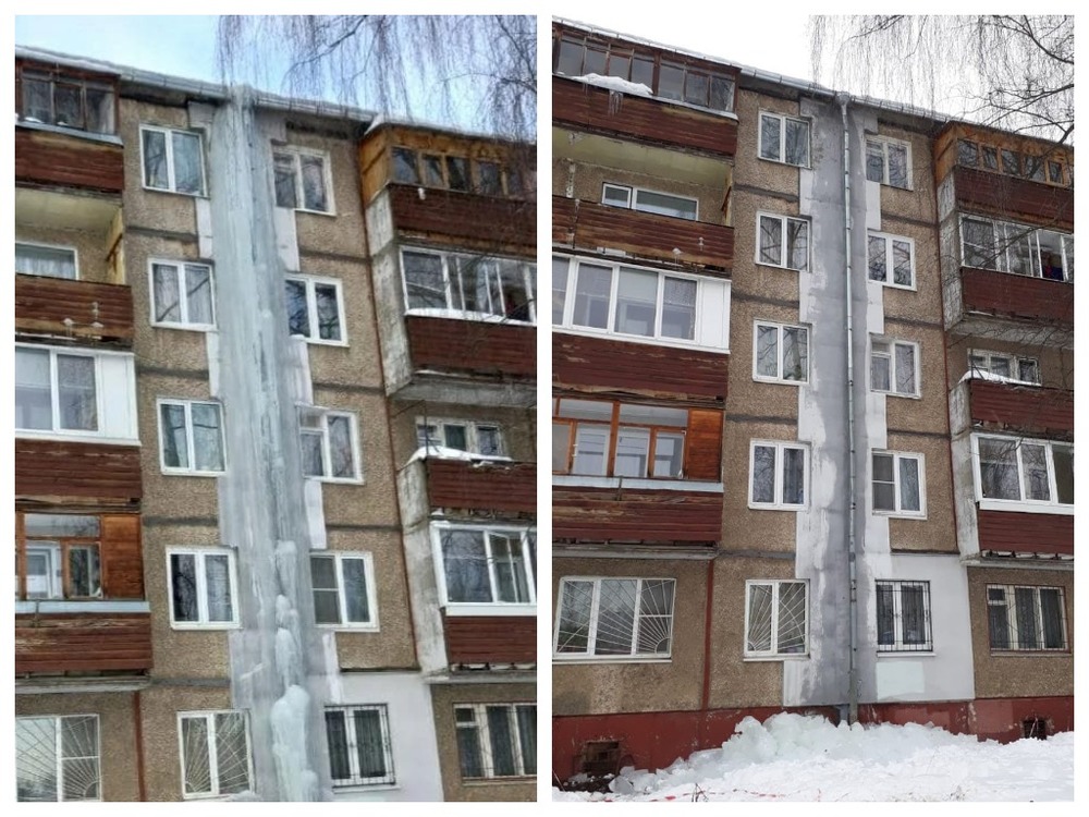 В Ярославле прокуратура заставила очистить жилой дом от айсберга