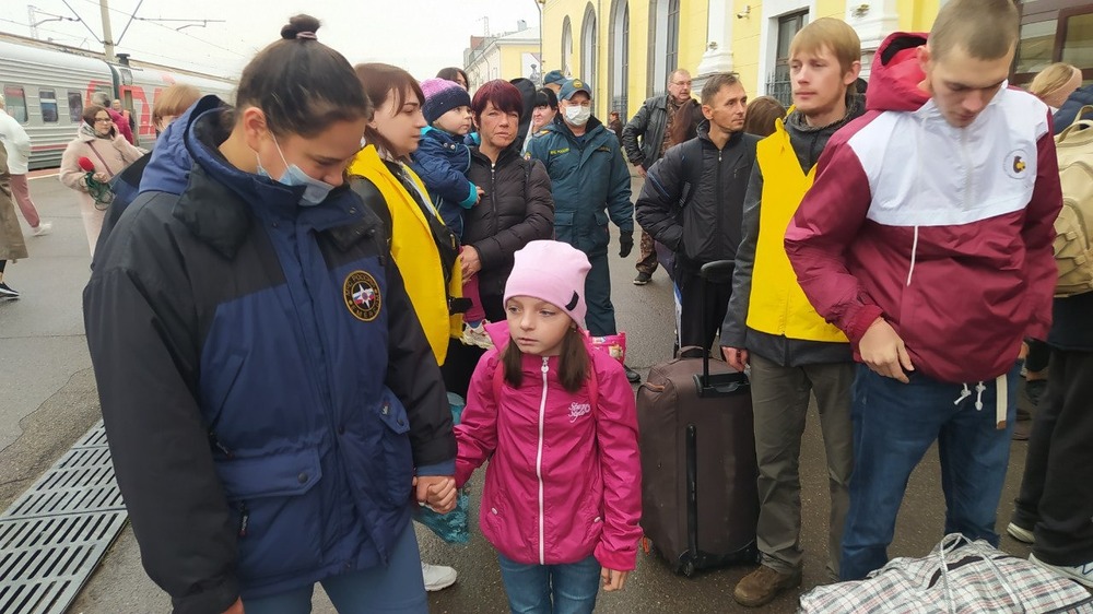 В Ярославле встретили четвертую партию беженцев с Донбасса