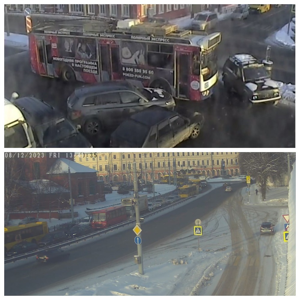 В Ярославле авария заблокировала Московский проспект