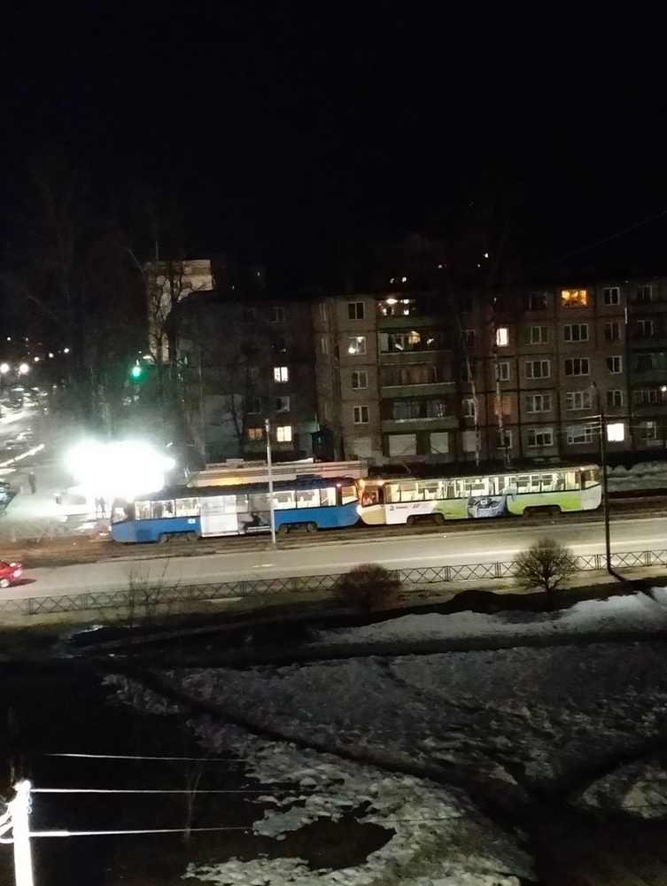 В Ярославле кондуктор пострадал в ДТП двух трамваев