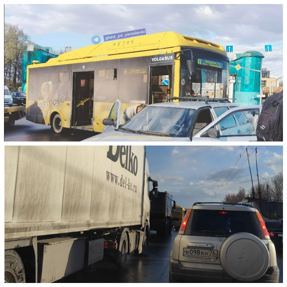 ДТП на Московском проспекте в Ярославле привело к пробкам