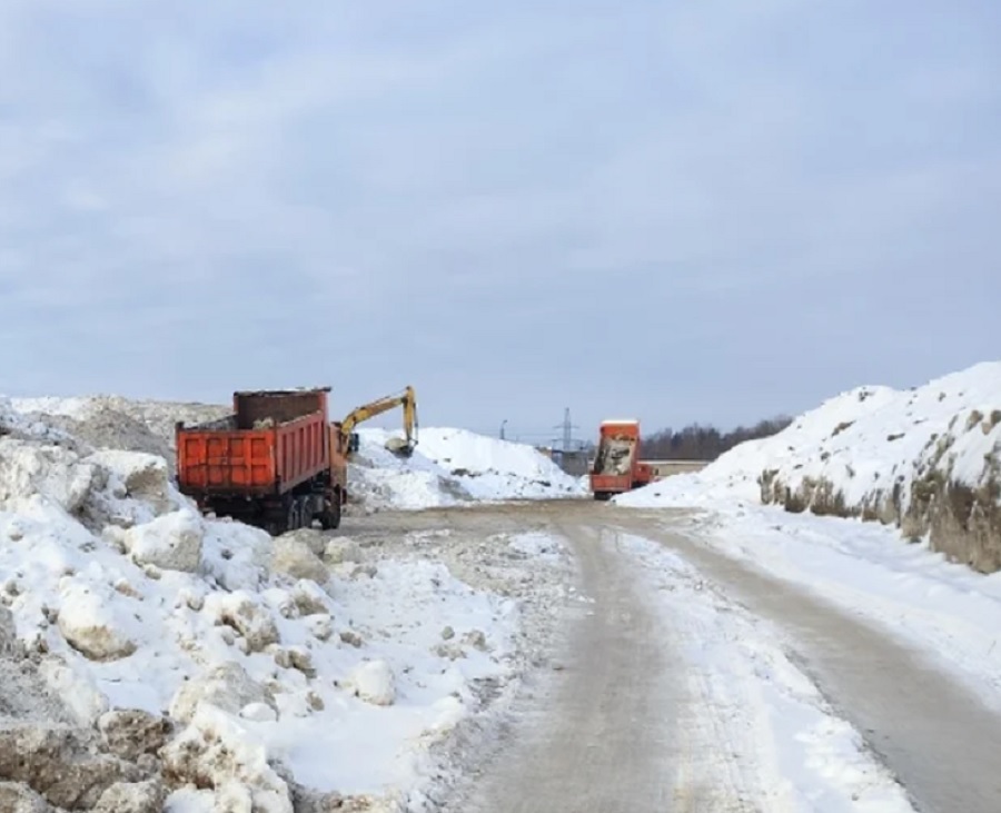 При складировании снега в Рыбинске выявлены нарушения