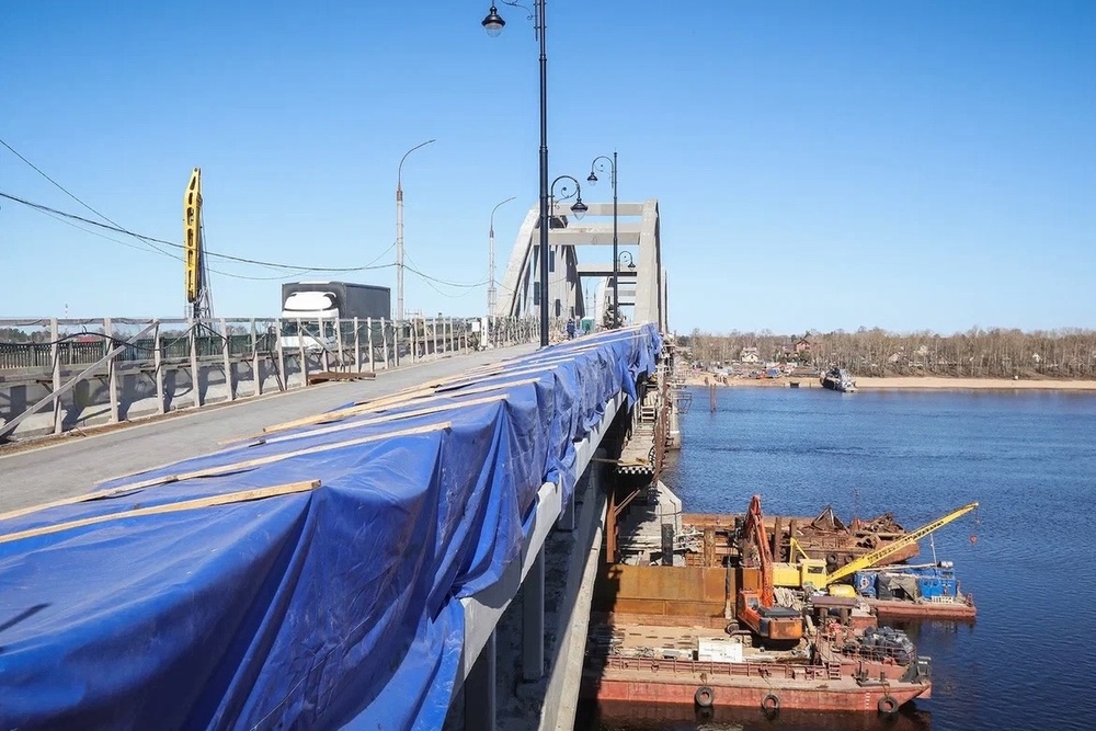 Волжский мост в Рыбинске закроют от транспорта на два месяца