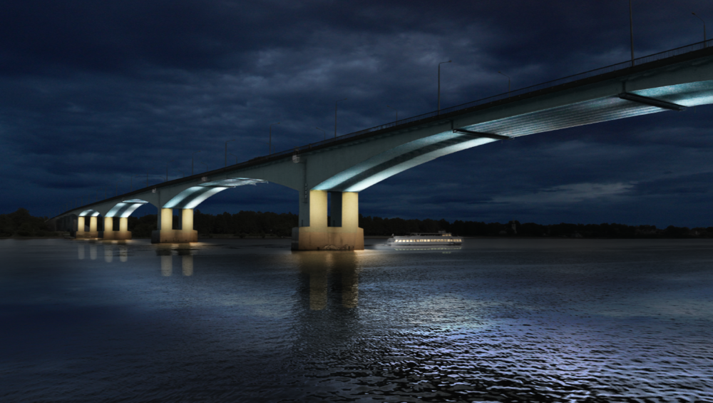 В Ярославле сделают дополнительную подсветку Октябрьского моста