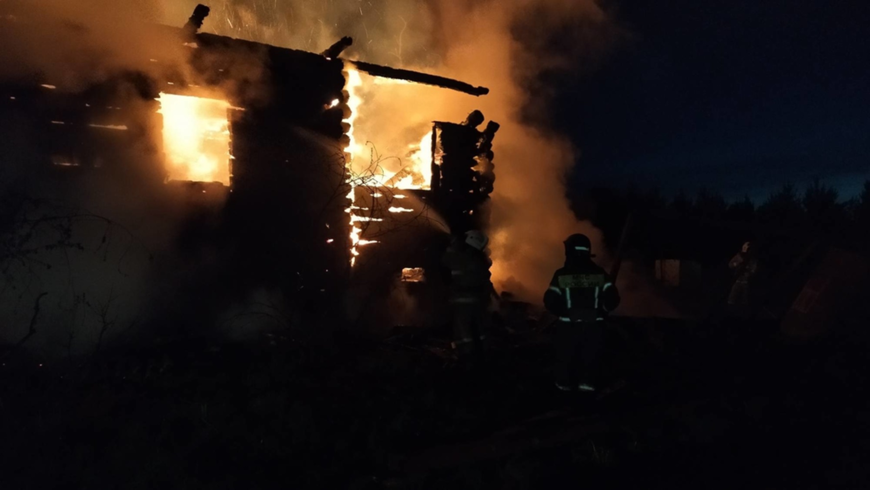 Под Рыбинском сгорел частный дом