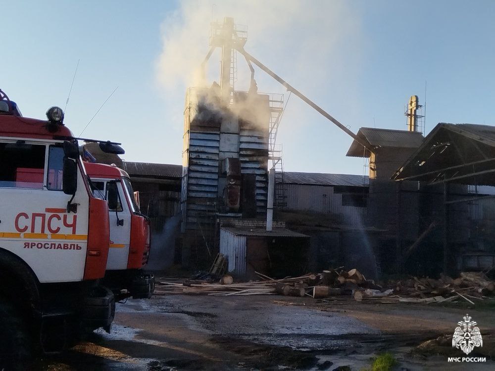 В ярославском МЧС назвали причину пожара зерносушилки, погубившего 15 тонн овса